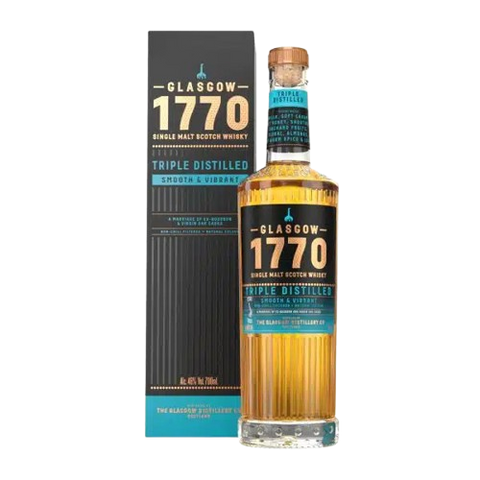1770 Glasgow Single Malt Scotch Triple Distilled Whisky with Giftbox