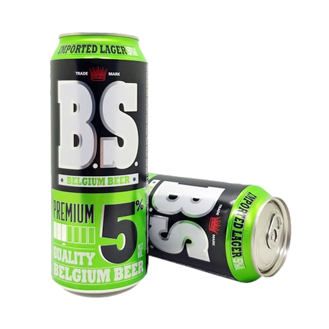 490ml BS 5% Premium Belgium Lager Beer