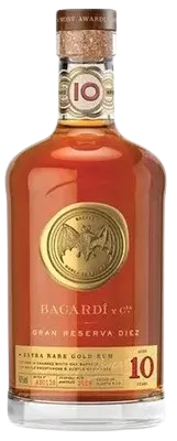 Bacardi Diez cocktail on the rocks