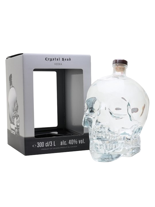 Buy Crystal head Vodka in Skull Shaped Bottle 1000ml with Gift Box