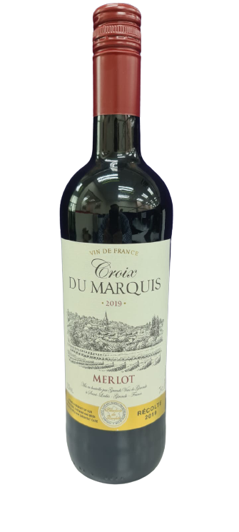 Vin De France Croix Du Marquis Merlot Red Vintage 2019 750 ml
