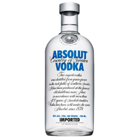 Absolut Vodka 700ml bottle – Swedish premium vodka