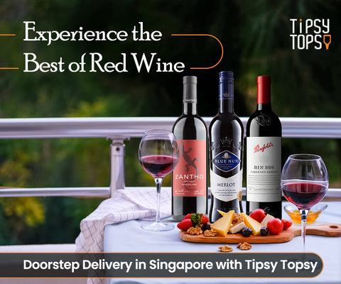 Experience the Best of Red Wine Doorstep Delivery in Singapore with Tipsy Topsy