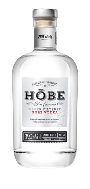 Hobe Slow Cascaded Pure Silver Filtered Estonian Vodka, Small batch 700ml