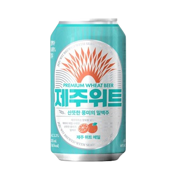 355ml Jeju Wit Ale Korean Premium Wheat Beer Cans