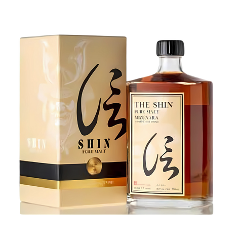 The Shin Pure Malt Mizunara Japanese Oak Finish Whisky with Gift Box 700ml