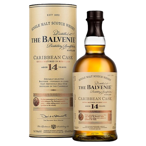 The Balvenie 14 years Caribbean Cask Single Malt Whisky with Gift Box 700ml
