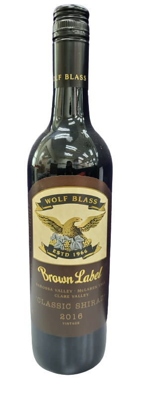 Wolf Blass Brown Label Classic Shiraz Vintage 2016 750ml