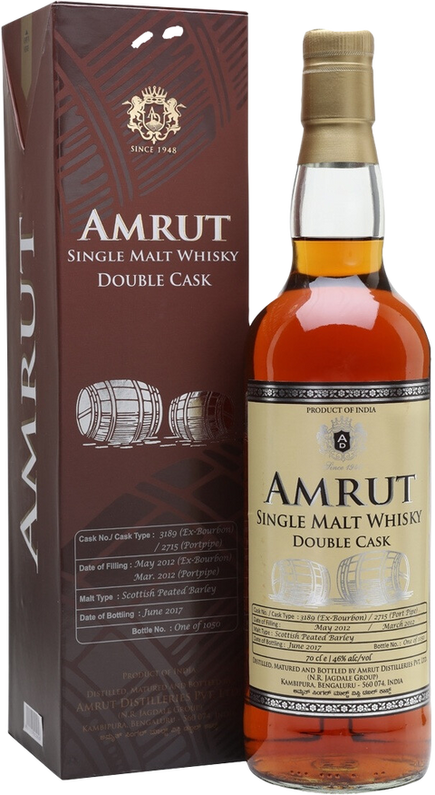 AmrutDoubleCaskSingleMaltWhisky700mlwithGiftBox