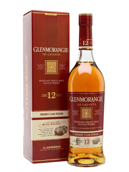 Glenmorangie Lasanta 12 Year Old (YO) Highland Single Malt Scotch Whisky 700ml