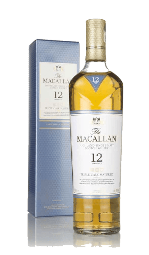 The Macallan 12 Year Old (YO) Triple Cask Whisky 750ml