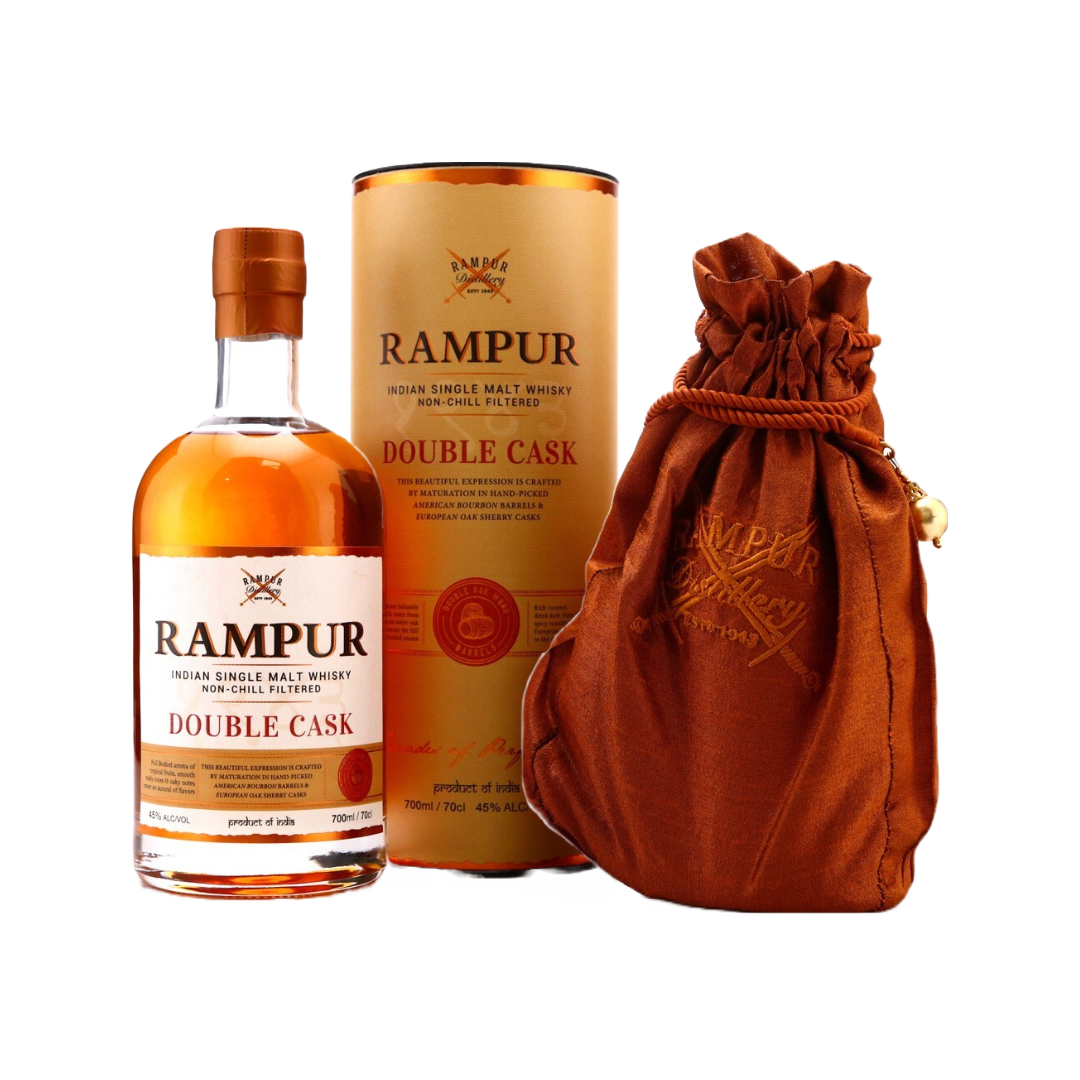 Buy Rampur Double Cask Indian Single Malt Whisky with gift box 700ml ...