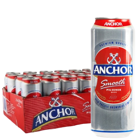 490ml Anchor Smooth Pilsener Beer Can